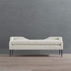 Maxine Bench - Creme Cyrus Stripe - Frontgate