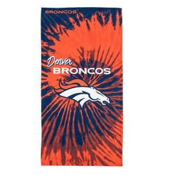 NFL 720 Broncos Pyschedlic Beach Towel - 30x60