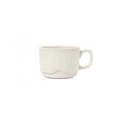 Libbey 902903005 12 oz Stackable Cup w/ Flint Body, Barista Undecorated, 24/CS, White