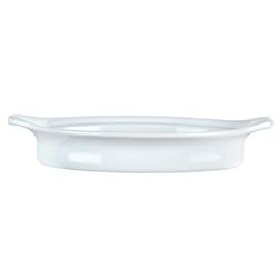 Libbey 911194803 5 oz. Chef's Selection Rarebit Dish - Oval, Aluma White