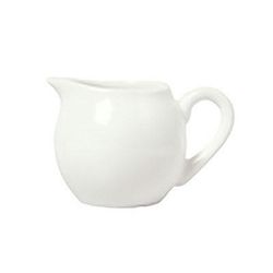 Libbey 911197034 5 oz Slenda Creamer - Glazed Porcelain, White Royal Rideau