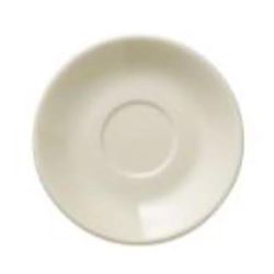 Libbey 740-901-416 4 1/4" Round Porcelana A.D. Saucer - Porcelain, Cream White