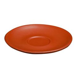 Libbey DRI-14-C 6" Round Driftstone Saucer - Porcelain, Clay, Orange
