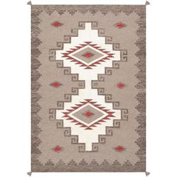 Pasargad Home Tuscany Reversible Wool Ivory Area Rug - 4'11'' X 7' 3''