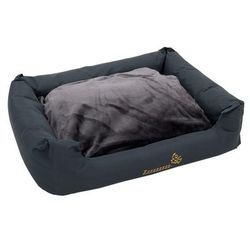 Grey Sleepy Time Dog Bed 100x75x30cm (LxWxH)