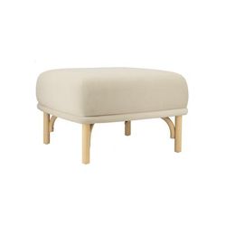 Desiree Cream Velvet Ottoman - TOV-OC68527