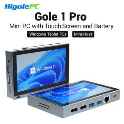 Higole Gole 1 Pro 5.5'' Fanless Mini PC Intel J4105 Windows 11 WiFi5 8GB 128GB 2500mAh 4K Laptop Desktop PC Mini Computer