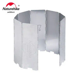 Naturehike Ultralight Outdoor 8 Plates Foldable Wind Shield Camping Stoves Windshield Foldable Gas Cookers Wind Deflectors Stove