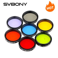 SVBONY Filter 1.25" Moon +CPL Filter+Five Color Filter Kit for Enhance Lunar&Planetary View Reduces Light Pollution SV155