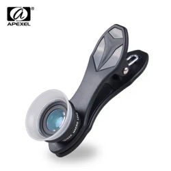 APEXEL Phone Lens 2 In 1 Clip-On 12 X Macro + 24 X Super Macro Lens kit For Iphone 7/6s / 6s Plus