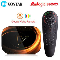 VONTAR X3 8K 4GB 128GB TV BOX Android 9.0 Amlogic S905X3 Dual Wifi 1080P 4K TVBOX Set Top Box 64GB 32GB Media player