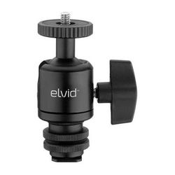 Elvid Heavy-Duty Camera Shoe Mount Adapter with Ball Head for Monitors SHOE-HD