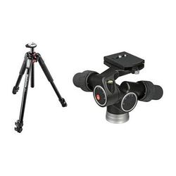 Manfrotto MT055XPRO3 Aluminum Tripod with 405 Pro Digital Geared Head Kit MT055XPRO3