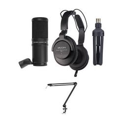 Zoom ZDM-1 Podcast Mic Kit with Mic Cable, Stand, and Boom Arm ZDM-1PMP