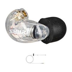Shure SE215-CL-Right Side Earphone Kit with Coiled IFB Earphone Cable (Clear) SE215-CL-RIGHT