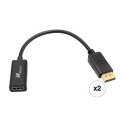 Xcellon DisplayPort to HDMI Adapter (2-Pack) DP-HDMI-12