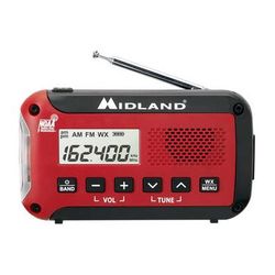 Midland ER10VP E+Ready Portable Emergency Alert AM/FM Weather Radio ER10VP