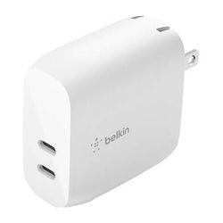 Belkin BoostCharge 40W 2-Port USB-C PD Wall Charger WCB006DQWH