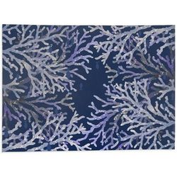 CORAL NAVY Kitchen Mat By Kavka Designs