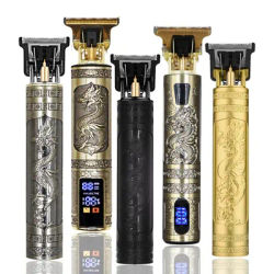 Hot Sale Vintage T9 Electric Cordless Hair Cutting Machine Professional Hair Barber Trimmer For Men Clipper Shaver Beard Lighter