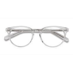 Unisex s round Clear Acetate Prescription eyeglasses - Eyebuydirect s Morning