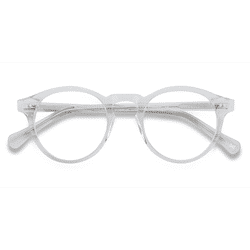 Unisex s round Clear Acetate Prescription eyeglasses - Eyebuydirect s Theory
