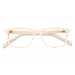 Unisex s rectangle Cream Acetate Prescription eyeglasses - Eyebuydirect s Prologue