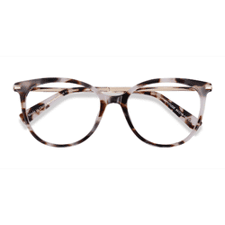 Female s horn Ivory Tortoise Acetate, Metal Prescription eyeglasses - Eyebuydirect s Attitude
