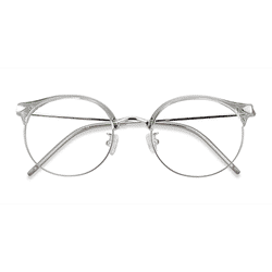 Female s round Clear Green Plastic, Metal Prescription eyeglasses - Eyebuydirect s Moon River