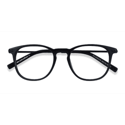 Unisex s square Black Acetate, Metal Prescription eyeglasses - Eyebuydirect s Villeneuve