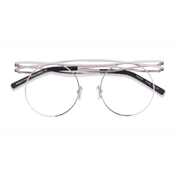 Unisex s aviator Light Gold Metal Prescription eyeglasses - Eyebuydirect s Fractal