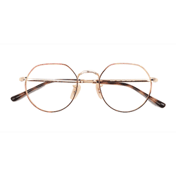 Unisex s geometric Tortoise On Arista Metal Prescription eyeglasses - Eyebuydirect s Ray-Ban RB6465 Jack
