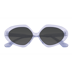 Unisex s geometric Crystal Blue Acetate Prescription sunglasses - Eyebuydirect s Glitz