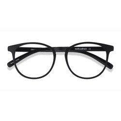 Unisex s round Black Plastic Prescription eyeglasses - Eyebuydirect s Chilling
