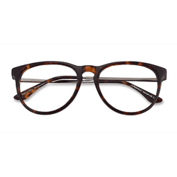 Unisex s round Tortoise Acetate, Metal Prescription eyeglasses - Eyebuydirect s Ultraviolet