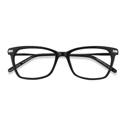 Female s horn Black Acetate, Metal Prescription eyeglasses - Eyebuydirect s Forward