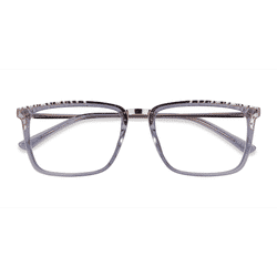 Male s rectangle Clear Acetate,Metal Prescription eyeglasses - Eyebuydirect s Volume