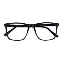 Male s rectangle Black Acetate Prescription eyeglasses - Eyebuydirect s Francisco