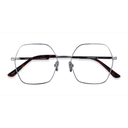 Unisex s geometric Silver Titanium Prescription eyeglasses - Eyebuydirect s Elixir