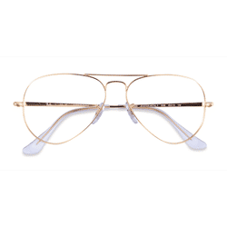 Unisex s aviator Legend Gold Metal Prescription eyeglasses - Eyebuydirect s Ray-Ban Aviator Metal II