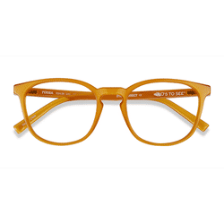 Unisex s square Yellow Plastic Prescription eyeglasses - Eyebuydirect s Persea