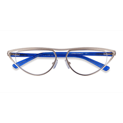 Female s geometric Gold Metal Prescription eyeglasses - Eyebuydirect s Loom