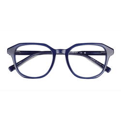 Unisex s square Blue Acetate,Eco Friendly Prescription eyeglasses - Eyebuydirect s Florus