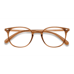 Unisex s round Clear Copper Plastic Prescription eyeglasses - Eyebuydirect s Hubris