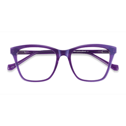 Female s horn Iridescent Purple Acetate Prescription eyeglasses - Eyebuydirect s Luminescence