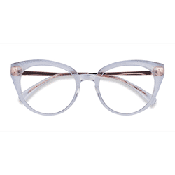 Female s horn Clear Purple Acetate,Metal Prescription eyeglasses - Eyebuydirect s Friday