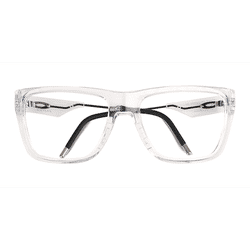Unisex s rectangle Polished Clear Plastic Prescription eyeglasses - Eyebuydirect s Oakley Nxtlvl