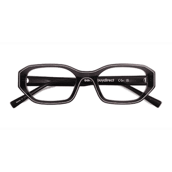 Unisex s rectangle Crystal Dark Gray Acetate Prescription eyeglasses - Eyebuydirect s Nina