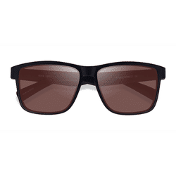 Unisex s square Black Brown Plastic Prescription sunglasses - Eyebuydirect s Row