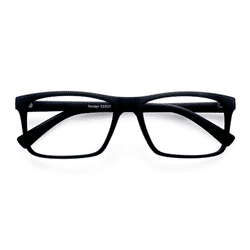 Unisex s rectangle Matte Navy Plastic Prescription eyeglasses - Eyebuydirect s Persian